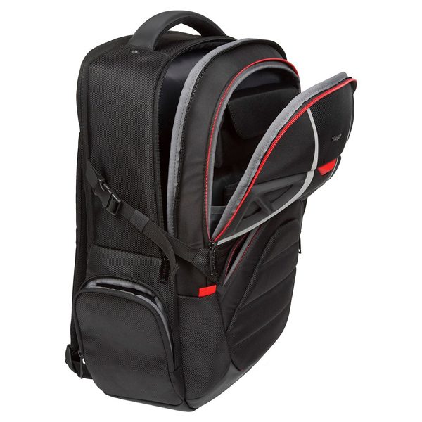 Targus 17.3" Strike Backpack - Black/Red