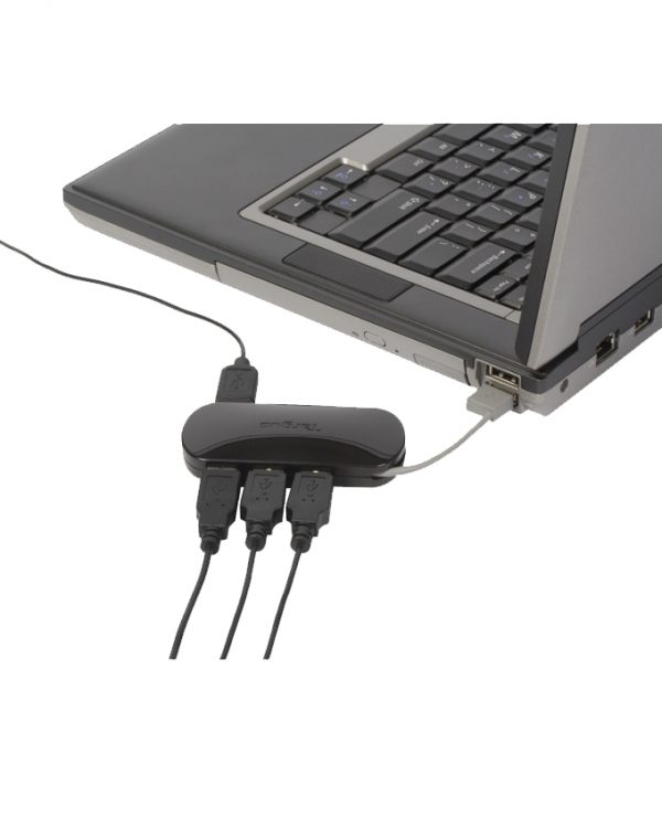 Targus 4-Port Mobile USB Hub - Black