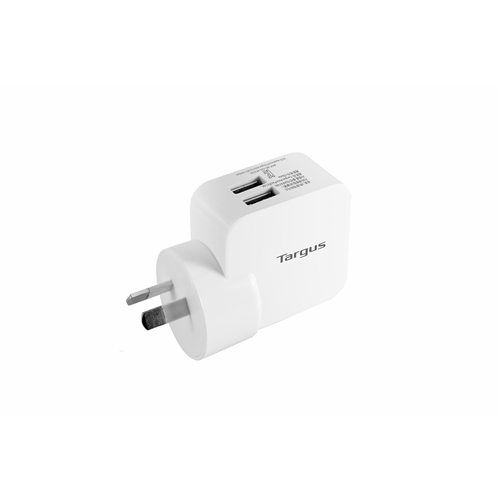 Targus Dual USB Rapid Power Charger (Total 4.2A) - White