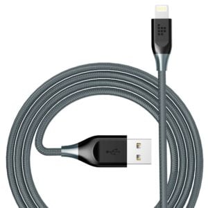 Tronsmart LTA14 Double Braided Nylon Lightning Cable (4ft/1.2M) - Dark Grey