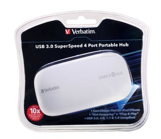 Verbatim USB 3.0 Super Speed 4 Port Portable Hub