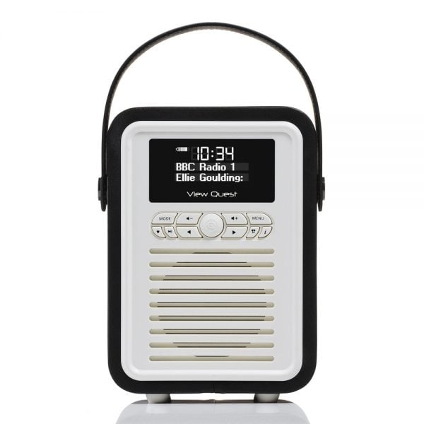 View Quest Retro Mini Bluetooth Speaker & Digital Radio - Black
