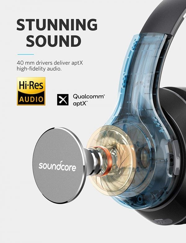 Anker Soundcore Vortex Wireless Over-Ear Headphones - Black