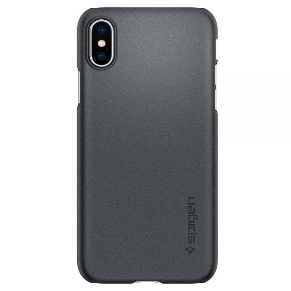 Spigen iPhone XS Case Thin Fit - Graphite Gray