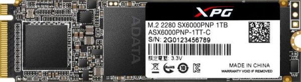 Adata XPG SX6000 Pro PCIe Gen3x4 M.2 2280 SSD - 1TB