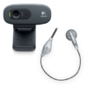 Logitech HD Webcam C270H (With Headset)