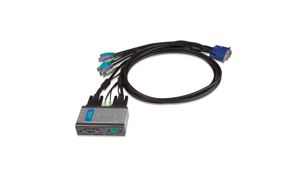 D-Link KVM-121 2-Port PS/2 KVM Switch with Audio Support