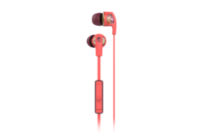 SkullCandy Dime Coral Floral Burgundy with Mic
