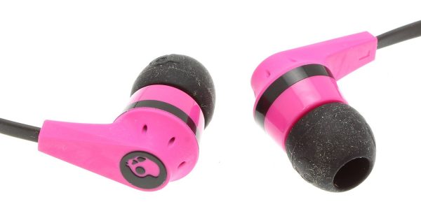 Skullcandy Ink'd 2.0 Earbud Headphones with Mic (Pink/Black)