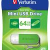 Verbatim USB2.0 Store 'n' Go Mini USB Drive 64GB Green