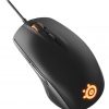 SteelSeries Rival 100 Optical Gaming Mouse (Black) + SteelSeries QCK Mini