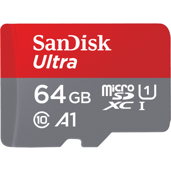 Sandisk Ultra microSD UHS-1 Card 64GB With Adapter