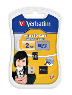 Verbatim Micro SD 2GB with USB Reader