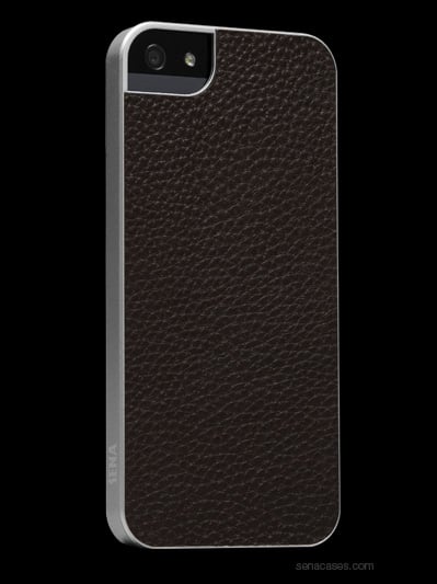 Sena Ultra Thin Snap On Case for iPhone 5 (Brown/Silver)