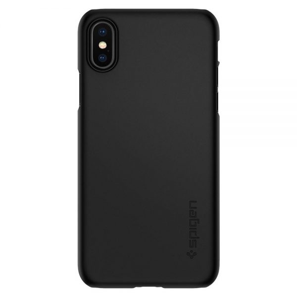 Spigen iPhone X Case Thin Fit - Matt Black