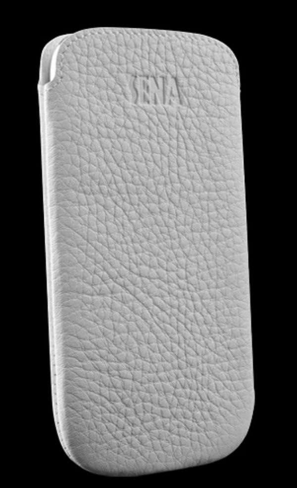 Sena Ultra Slim Leather Pouch for Samsung Galaxy S4 - White