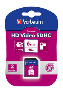 Verbatim HD Video SDHC Card 6 Hours 16GB (Class 6)