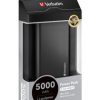 Verbatim Portable USB Power Pack Charger 5000 mAh - Charcoal