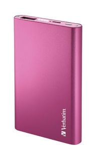 Verbatim Portable USB Power Pack Charger 5000 mAh - Pink