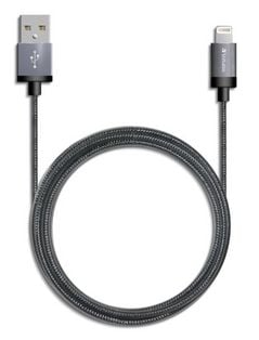 Verbatim Metallic Charge & Sync Lightning Cable (Apple Certified) - Space Grey