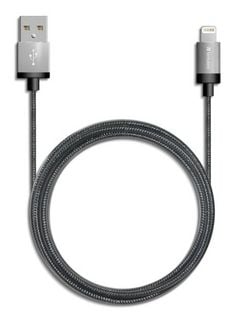 Verbatim Metallic Charge & Sync Lightning Cable (Apple Certified) - Silver