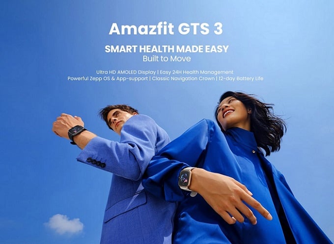AMAZFIT GTS 3 SMARTWATCH – TERRA ROSA