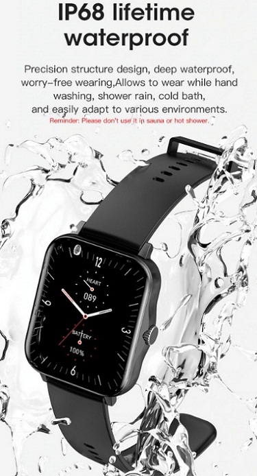 Blulory glifo 3 smart watch black